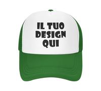 Tingwei Cappello Personalizzato, Berretto Personalizzati, Cappello da Baseball Personalizzabile con Testo e Foto, Crea Il Tuo Cappello, Cappello da Camionista, Cappello in Mesh per Uomini e Donne