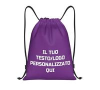 Tingwei sacca sportiva personalizzati,Zaino Personalizzato con Testo,borsone palestra per Uomo e Donna, Sacca Impermeabile con Coulisse, borsa piscina, Perfetta per Allenamento e Fitness all'Aperto