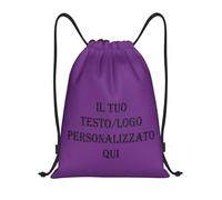Tingwei Zaino Personalizzato per Uomo e Donna,sacca sportiva personalizzati, borsone palestra con Logo/Testo, borsa piscina, Sacca Impermeabile, Ideale per Fitness, Escursioni e Attività all'Aperto