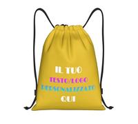 Tingwei Zaino Personalizzato,sacca sportiva personalizzati- Aggiungi Foto/Logo/Testo,borsone palestra per Uomo e Donna, Borsa da Nuoto per Bambini, Borsa a Sacca con Logo e Testo per Ogni Occasione