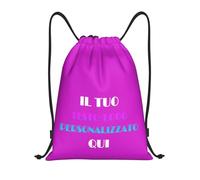 Tingwei Zaino Personalizzato,sacca sportiva personalizzati- Aggiungi Foto/Logo/Testo,borsone palestra per Uomo e Donna, Borsa da Nuoto per Bambini, Borsa a Sacca con Logo e Testo per Ogni Occasione