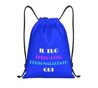 Tingwei Zaino Personalizzato,sacca sportiva personalizzati- Aggiungi Foto/Logo/Testo,borsone palestra per Uomo e Donna, Borsa da Nuoto per Bambini, Borsa a Sacca con Logo e Testo per Ogni Occasione