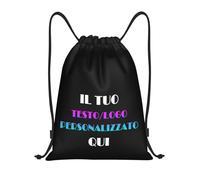Tingwei Zaino Personalizzato,sacca sportiva personalizzati- Aggiungi Foto/Logo/Testo,borsone palestra per Uomo e Donna, Borsa da Nuoto per Bambini, Borsa a Sacca con Logo e Testo per Ogni Occasione