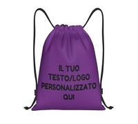 Tingwei Zaino Personalizzato,sacca sportiva personalizzati,con Foto/Logo/Testo,borsone palestra, Borsa da Sport per Uomo e Donna, Sacca Impermeabile con Coulisse, borsa piscina