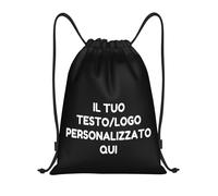Tingwei Zaino Personalizzato,sacca sportiva personalizzati,con Foto/Logo/Testo,borsone palestra, Borsa da Sport per Uomo e Donna, Sacca Impermeabile con Coulisse, borsa piscina