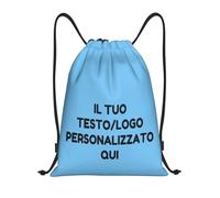 Tingwei Zaino Personalizzato,sacca sportiva personalizzati,con Foto/Logo/Testo,borsone palestra, Borsa da Sport per Uomo e Donna, Sacca Impermeabile con Coulisse, borsa piscina