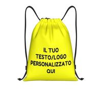 Tingwei Zaino Personalizzato,sacca sportiva personalizzati,con Foto/Logo/Testo,borsone palestra, Borsa da Sport per Uomo e Donna, Sacca Impermeabile con Coulisse, borsa piscina