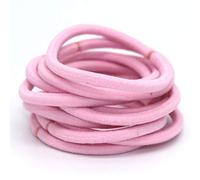 Tingyanyan Fasce elastiche per capelli 4 mm, fasce elastiche per capelli in gomma per bambini, 100 pezzi (rosa)