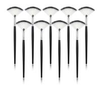 Tingyanyan Spazzola a ventaglio, 9 pezzi, morbida spazzola a ventaglio per viso, applicatore multiuso, strumenti cosmetici per donne, maschera di fango, crema per trucco, cura della pelle