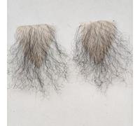 Tingyilan 2 pezzi di peli corporei falsi invisibili, realistici e naturali per aumentare il volume - ascelle, petto, baffi per uomini e donne,Nero,One Size