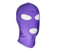 Tingyilan 2 pezzi unisex copertura completa spandex 2nd skin maschere copricapo passamontagna per tempo freddo sci moto,Viola,M