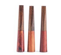 Tingyilan 3pcs in Legno di Mogano a Forma di V Bit Stelo portasigarette portasigarette Fatto a Mano in Legno Vintage per Sigaretta Standard