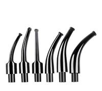 Tingyilan 6pcs Accessori per Tubi Fai da Te Set di steli per Tubi di Tabacco bocchino Conico Dritto Adatto a filtri da 9 mm per Pipa da Tabacco in Legno