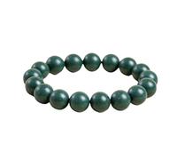 Tingyilan Braccialetto Di Perline Profumate A Base Di Erbe Naturali, Braccialetti Di Energia Naturale Per La Meditazione Di Sollievo Dall'ansia Boost Sleep Restorative Power,Verde,10mm