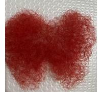 Tingyilan Capelli Privati Finti Che Aggiungono Volume, Capelli Pubici Realistici Finti in Pizzo Fatti A Mano, Parrucca Pubica Per La Parte Inferiore Del Corpo in Silicone,Rosso,One Size