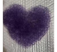 Tingyilan Capelli Privati Finti Fatti A Mano Pieno Pizzo Biniki Capelli Proteina Fibra di Seta Colorato Peli Del Corpo Aggiungendo Volume Dei Capelli Per Le Donne Degli Uomini,Viola,One Size