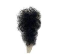 Tingyilan Capelli Privati Finti Invisibili Realistici Biniki Peli Del Corpo Capelli Del Petto Falso Baffi Capelli Delle Ascelle Finte Fatti A Mano 5x12cm,Nero,One Size