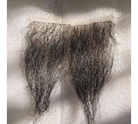 Tingyilan Capelli Sul Petto Realistici in Miscela Di Capelli Umani Finti, Peli Facciali Falsi Da Novità, Peli Pubici Finti, Peli Del Corpo Di Bambola Fatti A Mano Per Donne,Nero,One Size