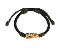 Tingyilan Feng Shui Bracciale Drago Pixiu Ricchezza Fortuna Amuleto per Uomo Donna Attirare Buona Fortuna Bracciali Ricchi, Rotante Rame Placcato In Oro Pi Yao,D,One Size