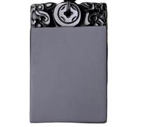 Tingyilan Naturale Nero Ossidiana Cristallo Buddha Forza Protezione Amuleto Portafortuna Ciondolo Collana,Style n