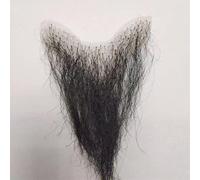 Tingyilan Nero di medie dimensioni femmina maschile parrucchino dei peli pubici, bastone sui capelli privati finti invisibile per Halloween Cosplay Costume Party