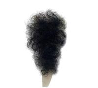 Tingyilan Peli pubici artificiali morbidi per uomini e donne, accessorio sintetico sintetico traspirante privato dei capelli per bambole biforcute,Nero,One Size