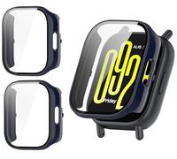 TINGYR 2 Pezzi Cover Compatibile con Xiaomi Redmi Watch 5 Active, PC + Vetro Temperato per Proteggere lo Schermo, Anticaduta, Custodia Compatibile con Xiaomi Redmi Watch 5 Active.