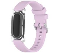 TingYR Cinturini Compatibile con Google Fitbit Air, Custodia Protettiva e Fascia in Silicone Smontabile, Regolabile, Morbido e Confortevole. Viola