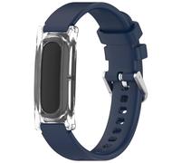 TingYR Cinturini Compatibile con Google Fitbit Air, Custodia Protettiva e Fascia in Silicone Smontabile, Regolabile, Morbido e Confortevole. Blu Mezzanotte