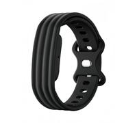 TingYR Cinturini Compatibile con Google Fitbit Air, Silicone, Morbido e Confortevole, Traspirante. Nero