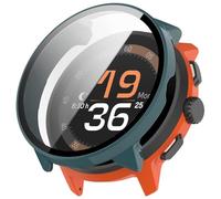 TINGYR Cover Compatibile con Apple Watch SE 3 40mm 2025, PC + Vetro Temperato per Proteggere lo Schermo.Ago di Pino Verde
