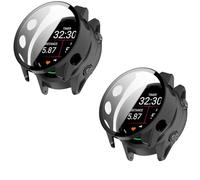 TINGYR Cover Compatibile con Garmin Forerunner 170/70, [2 Pezzi] PC + Vetro Temperato per Proteggere lo Schermo, Anticaduta.