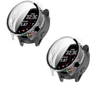 TINGYR Cover Compatibile con Garmin Forerunner 170/70, [2 Pezzi] PC + Vetro Temperato per Proteggere lo Schermo, Anticaduta.