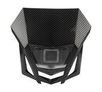 TINGYUS Moto Anteriore Faro Per Suzuki Per DRZ85 Per DRZ125 Per DRZ250 Per RMZ85 Per RMZ125 Per RMZ250 RM85 RM125 RM250 Piastra Faro Per Moto A LED 12V Motociclo Faro(Carbon Fiber)