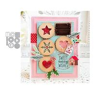 TingZVen Fustelle in metallo per torte e biscotti, stencil per fai da te, scrapbooking, biglietti, decorazioni in rilievo per scrapbooking e creazione di biglietti