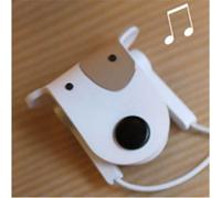 Tinkerbell Trinkets, avvolgicavo S2-9Y2J-PNSN per auricolari, a forma di cane bianco, per lettori MP3, iPod e iPhone