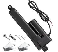 TINMAGI Attuatore Lineare 12V, Attuatori di Movimento Lineari 3000N 10mm, Motore Lineare 5mm/s con Staffe di Montaggio, per Armadietto, Apri Finestra, Apri Porta Elettrico, Automazione Domestica
