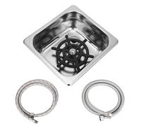 TINMAGI Lavabicchieri Automatico, G1/2 Lava Bicchieri Lavandino, Sciacquatrice in Acciaio Inox con Tubo Flessibile, Vetro Rinser Accessori per Lavelli, per Bar Pub Caffè Ristorante