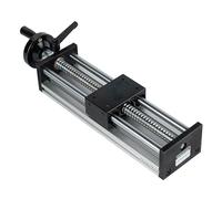 TINMAGI Tavola Scorrevole Manuale, Guida Lineare Corsa 200 mm, Piattaforma di Guida con Doppio Asse Ottico, Volantino, Fase Lineare Della Vite a Sfera per Automazione non Standard, Fresatrice CNC