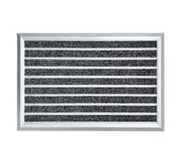 TINMAGI Zerbino in Alluminio per Porte d'ingresso 50x80 cm, Zerbino da Esterno Raschia Scarpe Tappetino Antiscivolo, Tappeto Antipioggia