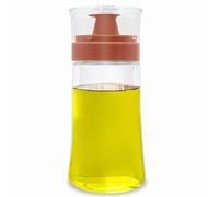 TINMIX Bottiglia Dispenser per Olio Antigoccia con Erogatore, 180ml/6oz in Vetro per Olio d'Oliva e Aceto, Ampolla Ben Sigillata per Picnic all'Aperto, Campeggio, Cucina, Rosso