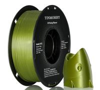 TINMORRY Filamento PETG 1,75 mm, per stampa 3D Rapid, compatibile con Bambu Lab FDM, 1 kg, 1 bobina, verde metallizzato
