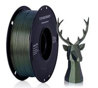 TINMORRY Filamento PETG Galaxy 1,75, filamento 3D da 1 kg, Galaxy Verde Oro