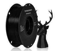 TINMORRY Filamento PLA 1,75 mm, filamento di stampa 3D PLA rapido, compatibile con la maggior parte delle stampanti 3D FDM, 1 KG 1 bobina, Nero