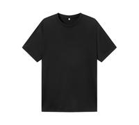 Tinncana Conteggio del Filo 90S 100% Lana Merino Maglietta Leggera per Strato Base, Unisex Ultrafine 90S Maglietta Termica Traspirante (IT, Testo, XXL, Regular, Regular, Nero)