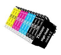 Tinnee Cartucce d'inchiostro 16XL compatibili con Epson 16, confezione da 12, ad alta resa, per WorkForce WF2750, WF2630, WF-2750, WF-2630, WF-2510, WF-2650, WF-2540, WF-2010, WF-2520, risparmiate il