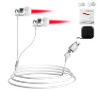Tinnito - Tappi per le orecchie a infrarossi, 2 in 1, dispositivo per la terapia a luce rossa per naso e orecchie, 650 Nm, silenzioso, Theralight Pods, terapia portatile a infrarossi, adatto per naso