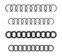 Tinoaly 10 Set Anelli Fissaggio per Avvitatore a Percussione da 3/8" e 10 Set da 1/2" Con O-Ring, Anelli di Fissaggio a Impatto Parte di Ricambio per Chiavi Pneumatiche Elettriche