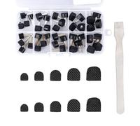 Tinoaly 20 Paia di Tappi per la Riparazione Scarpe con Tacco Alto con 1 Leva, 5 Misure Tappi Ricambio a Forma U Kit di Riparazione per Tacchi Antiscivolo Resistenti Donne
