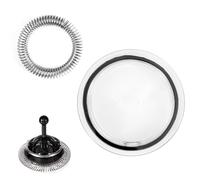 Tinoaly 3pz Parti di Ricambio Montalatte per Nespresso Aeroccino 3/4/Plus, Include Molla Frusta Agitatore in Acciaio Inossidabile e Coperchio di Tenuta per Accessori Macchine da Caffè